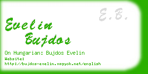 evelin bujdos business card